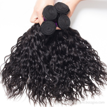 High Quality Human Hair Weave Bundles Water Wave Cuticle Aligned Virgin Brazilian Hair Extensions